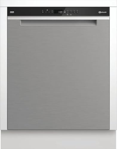 Bauknecht - BKO UBM Unterbau-Geschirrspüler - 15 Maßgedecke - PowerClean Pro, NaturalDry, SpaceClean Schublade - Edelstahl-Front - Energieeffizienzklasse B - 85 x 59 x 60 cm (HxBxT)