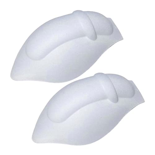 Veesper Coussinets de Maillot de Bain pour Hommes sous-VêTements éPais Slip de Bain Coussinet D'Agrandissement des Renflements Tapis en éPonge sous-Verres Tongs 2 PièCes Blanc
