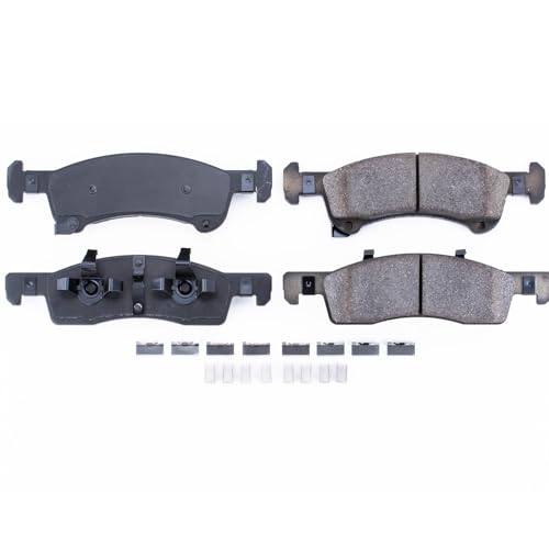 Image of PowerStop Front Brake Pads for Ford Expedition 2003-06 | Lincoln Navigator 2003-06 - Z17 Ceramic Brake Pads with Installation Hardware, 17-934