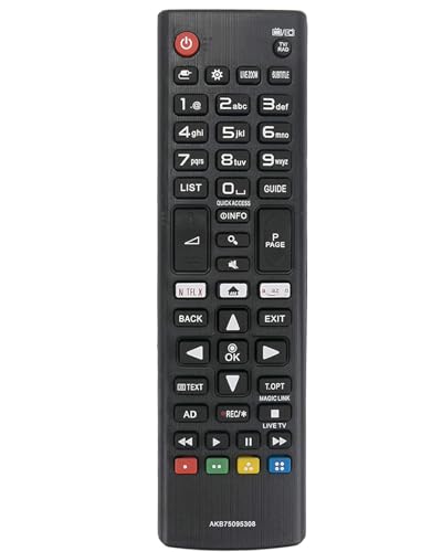 AKB75095308 - Mando a distancia universal compatible con LG 43UJ670V 49UJ670V 55UJ670V 70UJ675V 43UJ630V 43UJ630V-ZA 49UJ630V 55UJ630V