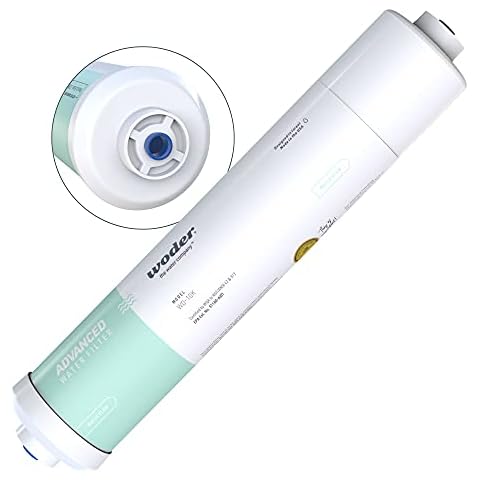 Woder WD-GEN4-2512-JG (New WD-10K-ADV-JG) Inline Water Filter w ¼” JG Fittings - WQA Certified Ultra High Capacity. USA Made. Chlorine, HM, PFAS, Lead Removal. Cover