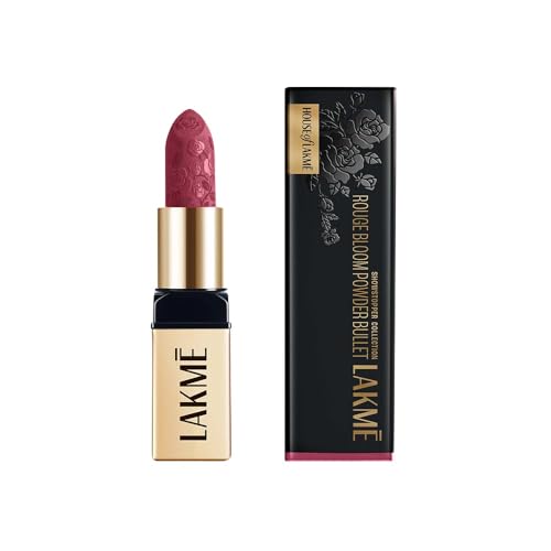 Image of LAKME Rouge Bloom Powder Matte Bullet Pink Poppy 202-4gm