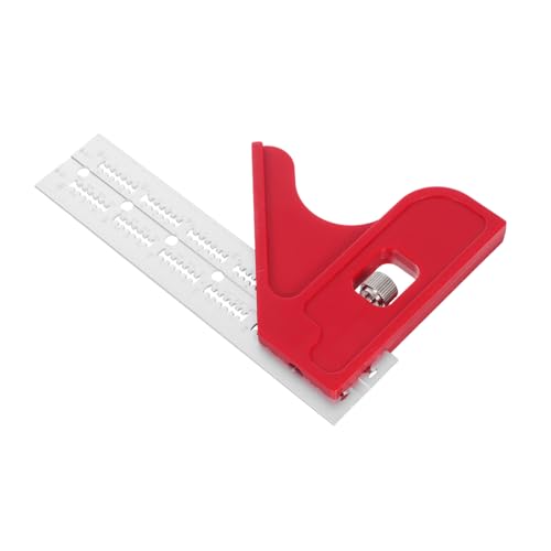 Règle de menuisier outil de mesure angle rapporteur portable SHINEOFI 2 pièces