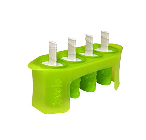 Image of Tovolo Tiki Pop Molds Fun Tropical Popsicle Mold Set of 4 with Reusable Sticks, Silicone Frozen Ice Pop Makers for Homemade Popsicles, Dishwasher Safe Beach Frozen Treat Popsicle Maker