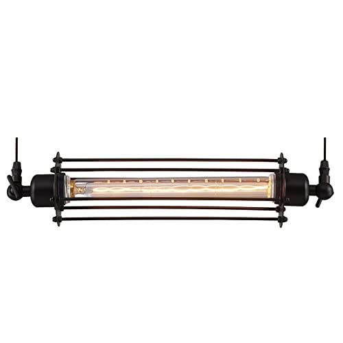 Lampe Suspendue rétro Industrielle Edison LED, plafonnier créatif pour Restaurant, café, Bar, Fer Continental Alcatraz, luminaire encastré à tête Unique