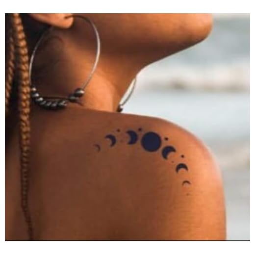 Moon Phase Vegan Temporary Tattoo