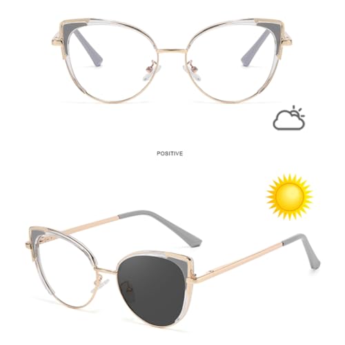 Lunettes de soleil de luxe œil de chat protectrices lumière bleue pour femmes - 6