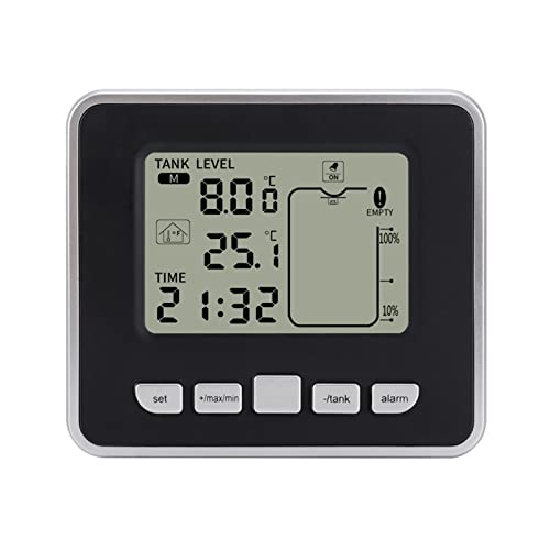 Compteur de niveau de liquide à ultrasons sans fil pour réservoir d'eau avec thermomètre - 4