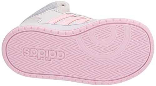 adidas Kids Hoops Mid 2.0 Basketball Shoe, Dark Grey/Pink/Halo Silver, 7 US Unisex Toddler4