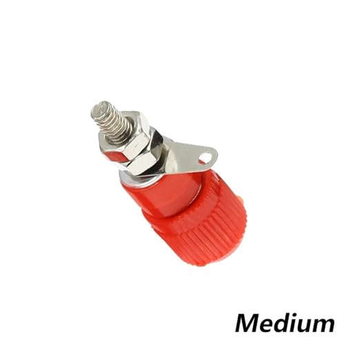 Conector de poste de unión M4 rojo y bloques de terminales de 4 mm para equipos de prueba 2