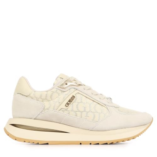 Baskets Femme GUESS Energie 5 FLTEG5LEA12OFFWHITE en cuir blanc