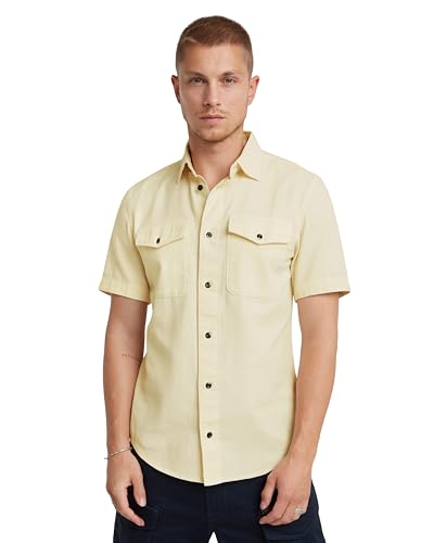 G-Star Camisa Marine Slim, Camisetas Para Hombre, Beige Ecru Gd D19751-D454-C487 , M G-Star Camisa Marine Slim, Camisetas Para Hombre, Beige Ecru Gd D19751-D454-C487 , M