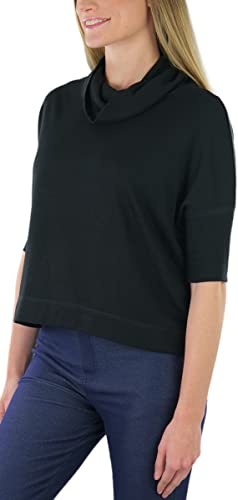 Image of ToBeInStyle Women's Classic Knit Fold Over Turtleneck Pullover