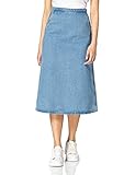 United Colors of Benetton (Z6ERJ) Gonna 4H3V507I4 Falda, Denim Light BLU 902, 40 Mujer