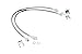 Price comparison product image Rough Country Extended Stainless Steel Front Stainless Brake Lines for 87-06 Jeep TJ/YJ/XJ | 4-6"-89702