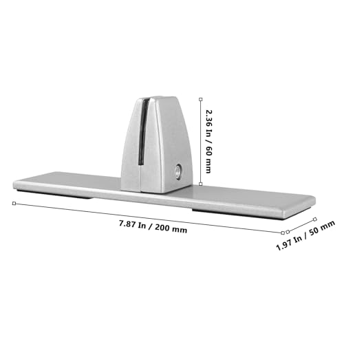 MUKLEI 8 Pcs Sneeze Guard Clamp Bracket, Aluminum Partition Guard Shield Base, Office Desk Partition Support Clamp Bracket for Counter Desk Divider Partition