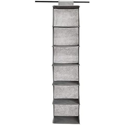 Amazon Basics 6-Tier Hanging Closet Shelf Cover