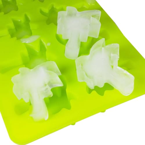 Molde de silicona para cubos de hielo con diseño de palmera miniatura 2