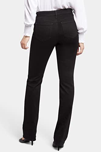 NYDJ womens Petite Marilyn Straight Leg Jeans, Black, 0 Petite US — view 3