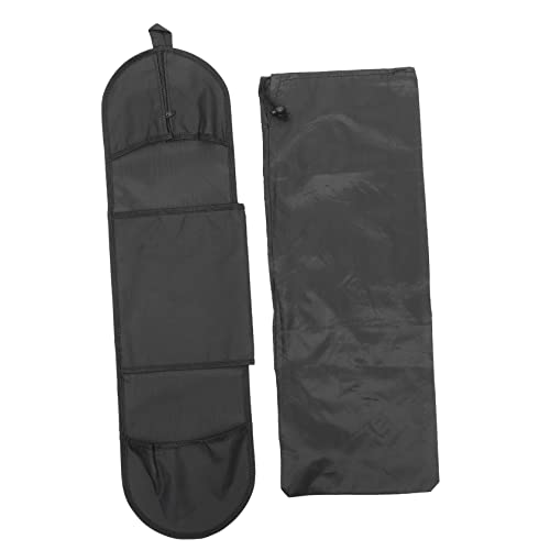GOOHOCHY Skateboard Bag Double Tilt Sling Bag for Skateboarding Skiing Drift Board Storage Pouch