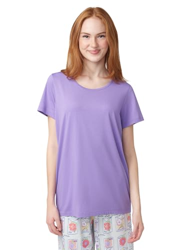 Image of HUE Women's Spring Pajama Separates Soft Whimsical Print Pjs with Flowers, Animals, Garden Themed Pjs, Cocktails