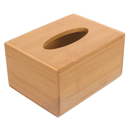 HEALLILY Box Tissue Box Paper Holder Multifunctional for Washable Pads Tissues Key Organizer Rectangle Rectangular Dispensers Modern Desktop Decoration Khaki