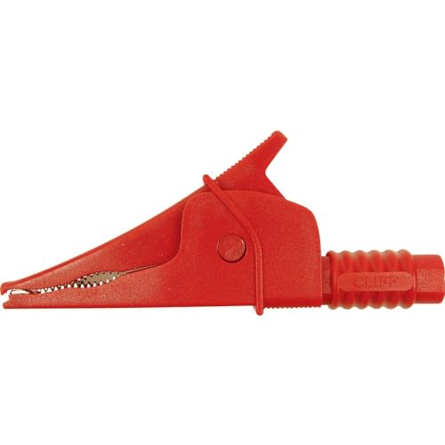 Cliff Croc Clip Clip Coccodrillo Di Sicurezza Plug-In 4 Mm Cat Iii 1000 V Rosso