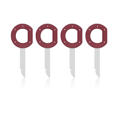 Sylvil 4PCS Radio Removal Tool Key, Radio Removal Tool Set with Easy Grip Handles, Vehicle Stereo Single & Double DIN Replacement Key for 1C0-051-530 T87P-19061-A, Car Accessories