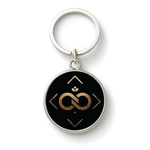 Image of MG | Protective Evil Eye /Spiritual Symbols /Om /Motivational Keychains | Double-Sided Metal Key Ring | Good Luck and devine Charm for Car, Bike, Home & Office