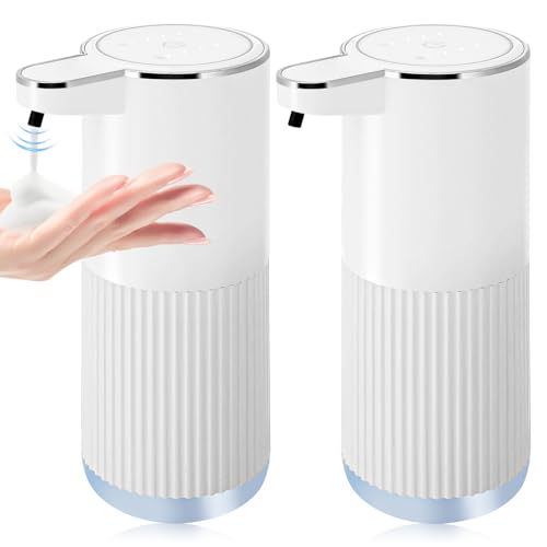 Image of 2Pack Automatic Soap Dispenser,Automatic Touchless Hand Soap Dispenser, Upgrade 4-Level AdjustableWaterproof Wall Mount Kitchen Auto SoapPump for Thin & Thick Liquid