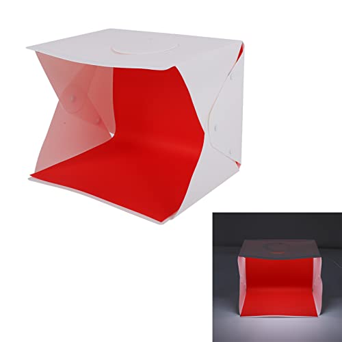 LED Portable Softbox Photo Studio with 6 Color Background Panels & Double Bars - for Photography Enthusiasts