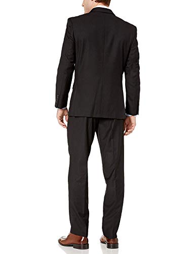 Adam Baker Men's 2-Piece Wool Blend Double Breasted Solid Dress Suit3