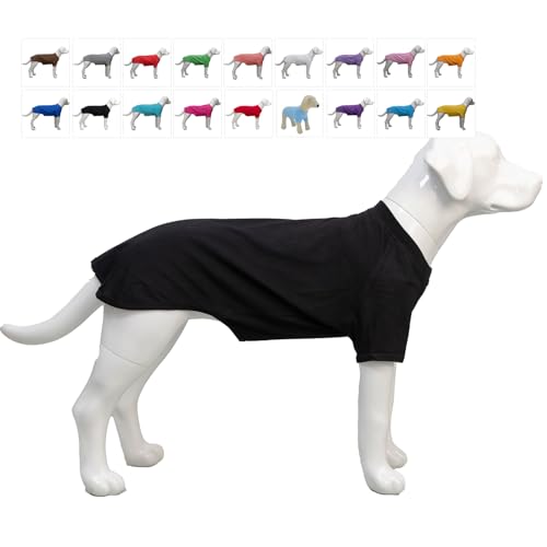 Lovelonglong Pet Clothing Dog Costumes Basic Blank T-Shirt Tee Shirts for Medium Dogs White XXL