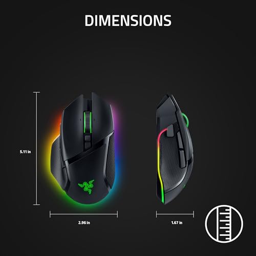 Razer Basilisk V3 Pro Customizable RGB Wireless Gaming Mouse, Black | Optical Switches Gen-3, HyperScroll Tilt Wheel, RGB, 11 Programmable Buttons, Focus Pro 30K Optical Sensor, 150 Hr Battery - image 7