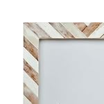 Handicrafts Home 5x7 Chevron Pattern Inspired Picture Frame - 5x7 Frames for Wall Hanging & Desk Decor, Vintage Decor, Living Room & Office Decor - Picture Frame for Photos, Nursery Decor Gifts, Brown - Image 4