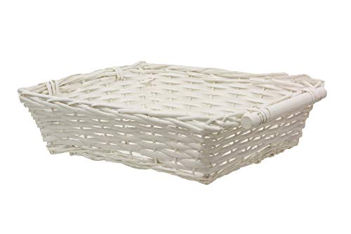 BUAR ARTESANOS S.L Bandeja Mimbre Blanca (45 * 38 * 1)