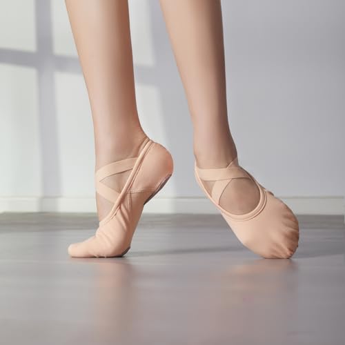 Phineein Toddler/Kid Canvas Pro Stretch Ballet Shoes - Dance Slipper for Kids Yoga Shoes2