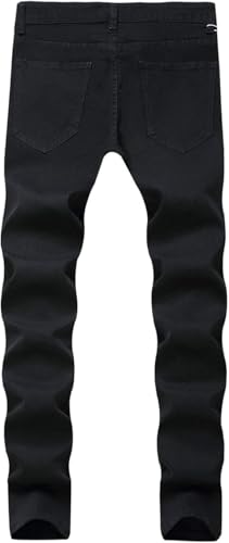Maiyifu-GJ Slim Fit Stretch Jeans for Men Fashion Skinny Tapered Leg Denim Pants Ripped Distressed Jeans with Multi Pockets2