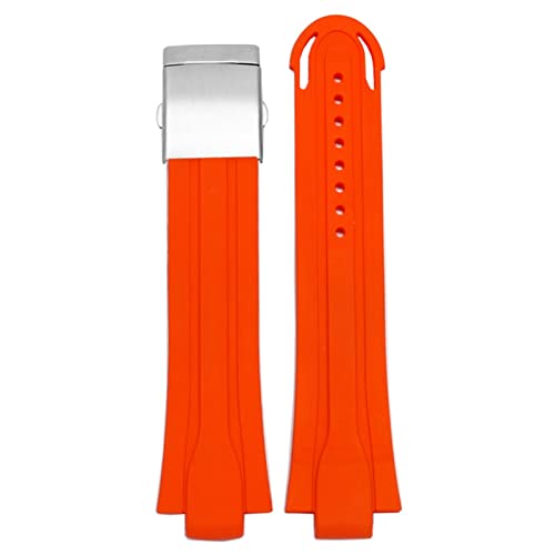 Bracelet montre silicone de 24 mm * 12 mm avec boucle acier inoxydable