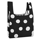 Facile à transporter : le sac de courses se replie facilement dans la poche intérieure et tient dans votre sac à main ou votre poche. Facile à ranger et à transporter dans un sac pour une utilisation pratique. Les grands sacs d'épicerie réutilisables sont parfaits pour le shopping, le rangement de la cuisine, etc.