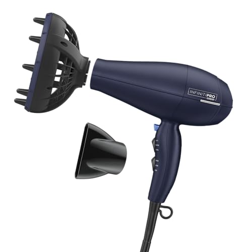INFINITIPRO BY CONAIR Hair Dryer with Innovative Diffuser | Enhances