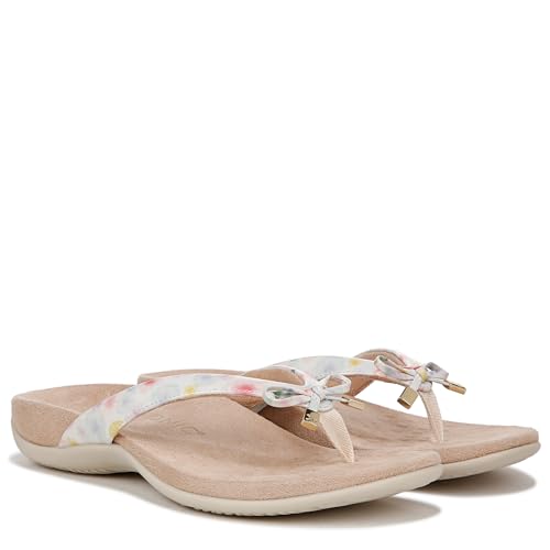 Image of Vionic Women's Rest Bella Toe Post Sandal- Supportive Ladies Orthotic Sandals that include Three Zone Comfort with Arch Support- Flip Flop for Ladies, Medium and Wide Width Size 5-12