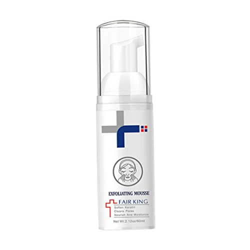 Mousse facial exfoliante mousse pelado gel cara de gel profundo remover crema de limpieza piel hidratante para toda la piel 60 ml