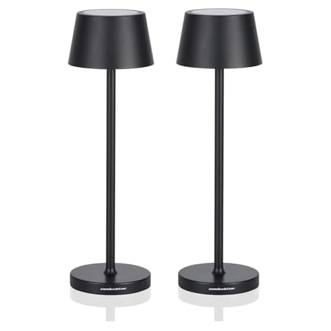 amhshkou Cordless Table Lamps with Touch Dimming Cover