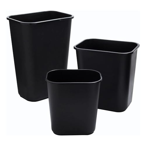 Caneca de basura negra 28 cuartos miniatura 4