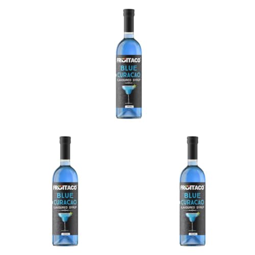 Image of Fruitaco Blue Curacao Syrup 750ML | Mixer for Mocktails, Cocktails, Drinks, Juices, Beverages | Non Alcoholic Mix (Pack of 3)