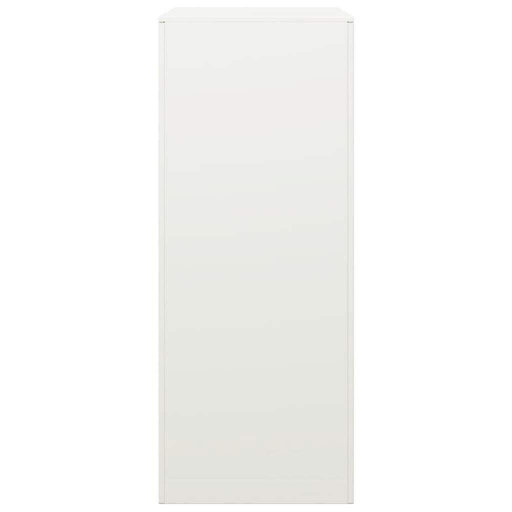 Brennholzregal Weiß Stahl 60x40x100 cm Kaminholzständer für Innen Außen Terrasse Balkon mit viel Stauraum und robuster Aufbewahrung für Holz Kamin Ofen