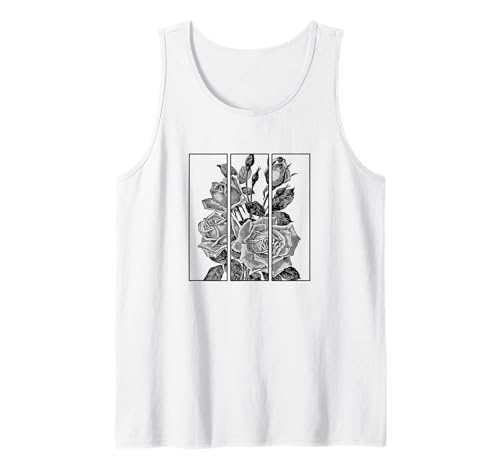 Black Roses Aesthetic Clothing Soft Grunge Clothes Women Men Débardeur