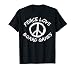 Game Night Outfit Peace Love Giochi da tavolo Gioco Maglietta