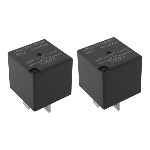 The Lord of the Tools Relé de Ventilador de Aire Acondicionado de 2 Piezas Y 4 Pines Apto para La Mayoría de Vehículos de 12 V SUV Y Comerciales